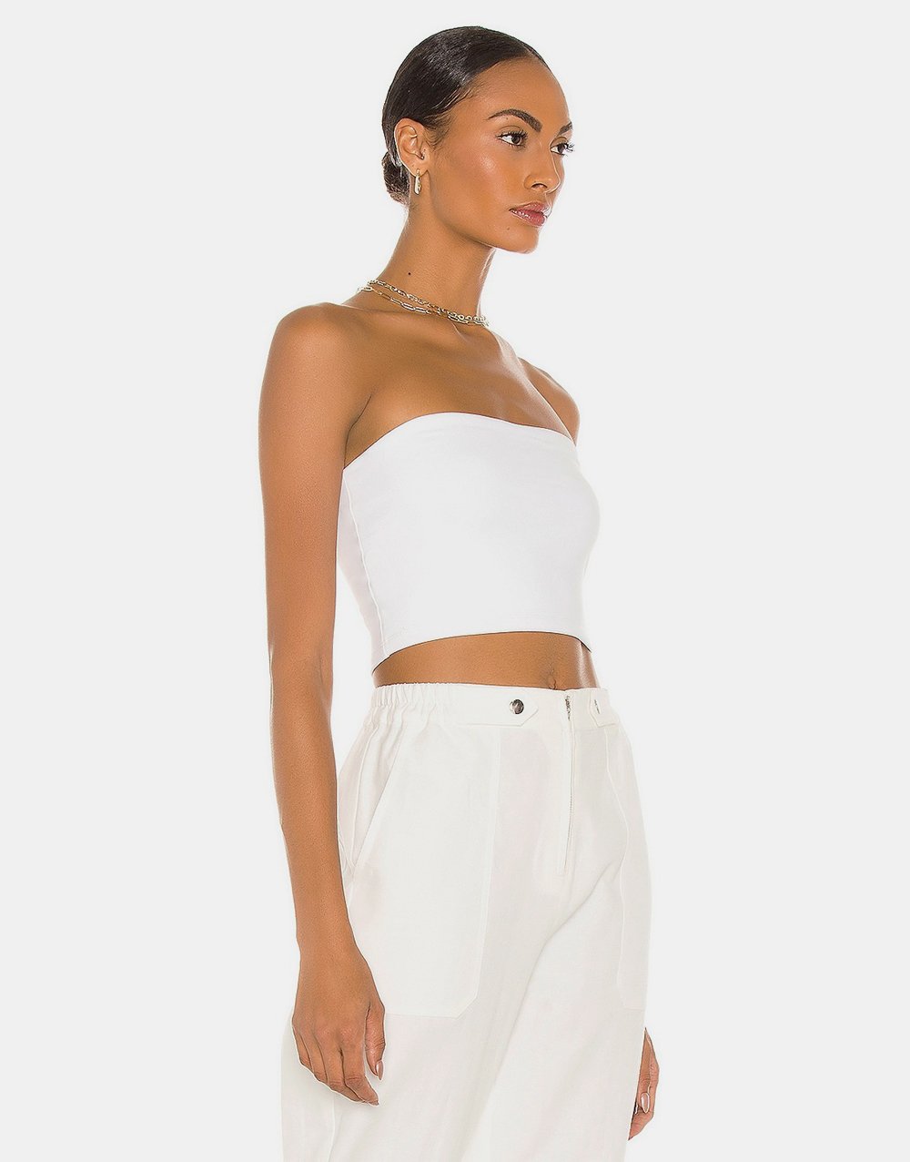 Strapless Crop Top - الصورة 2
